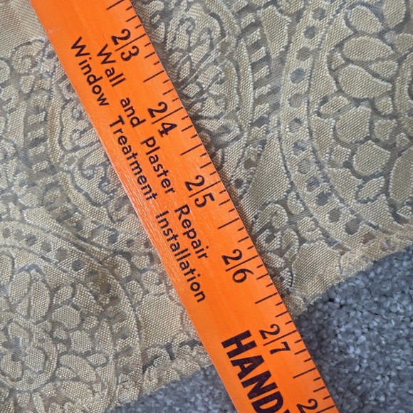 Alfred‎ Dunner Women Sheer Medallion Floral 3/4 Sleeve Button-Up 18W Burnout Top - Picture 7 of 9